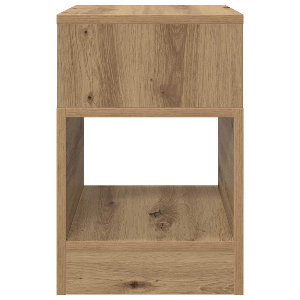 vidaXL End Table Artisan Oak 30.5 x 30 x 45 cm Engineered Wood