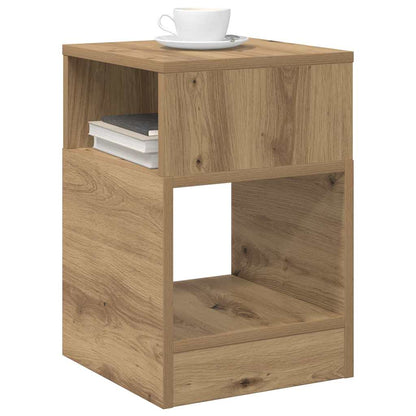 vidaXL End Table Artisan Oak 30.5 x 30 x 45 cm Engineered Wood