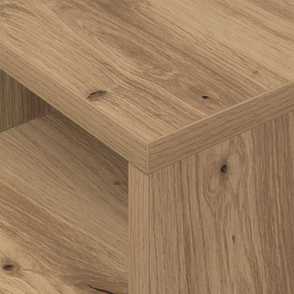 vidaXL End Table 2 pcs Artisan Oak 30.5 x 30 x 45 cm Engineered Wood