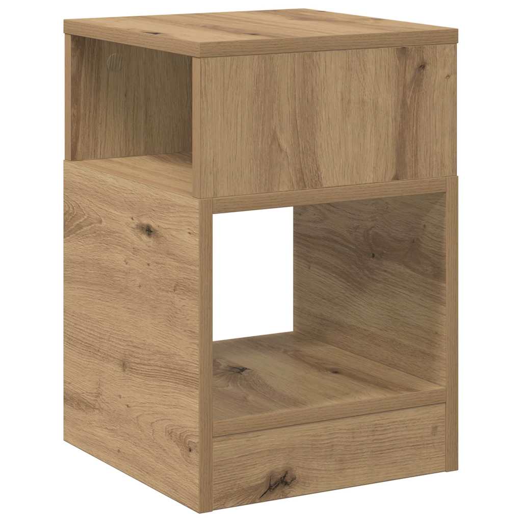 vidaXL End Table 2 pcs Artisan Oak 30.5 x 30 x 45 cm Engineered Wood