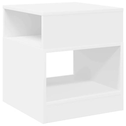 vidaXL End Table White 40.5 x 40 x 45 cm Engineered Wood