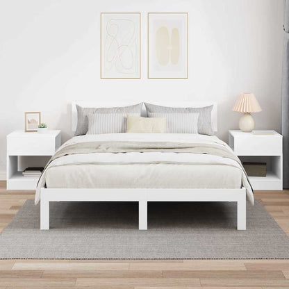 vidaXL End Table 2 pcs White 40.5 x 40 x 45 cm Engineered Wood