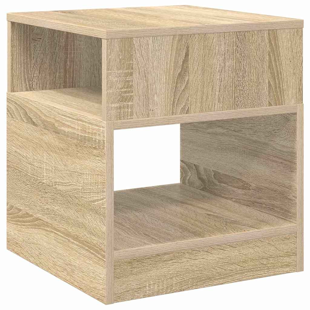 vidaXL End Table Sonoma Oak 40.5 x 40 x 45 cm Engineered Wood
