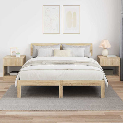 vidaXL End Table 2 pcs Sonoma Oak 40.5 x 40 x 45 cm Engineered Wood