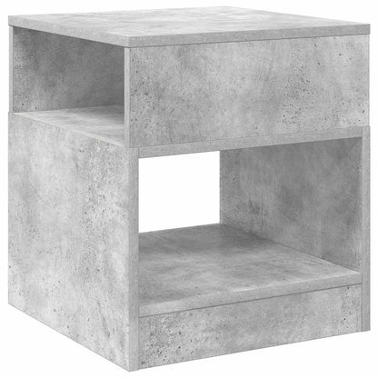 vidaXL End Table 2 pcs Concrete Grey 40.5 x 40 x 45 cm Engineered Wood