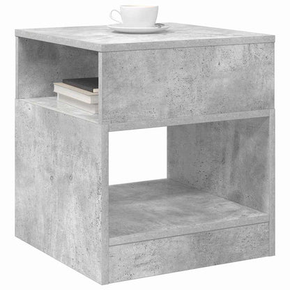 vidaXL End Table 2 pcs Concrete Grey 40.5 x 40 x 45 cm Engineered Wood