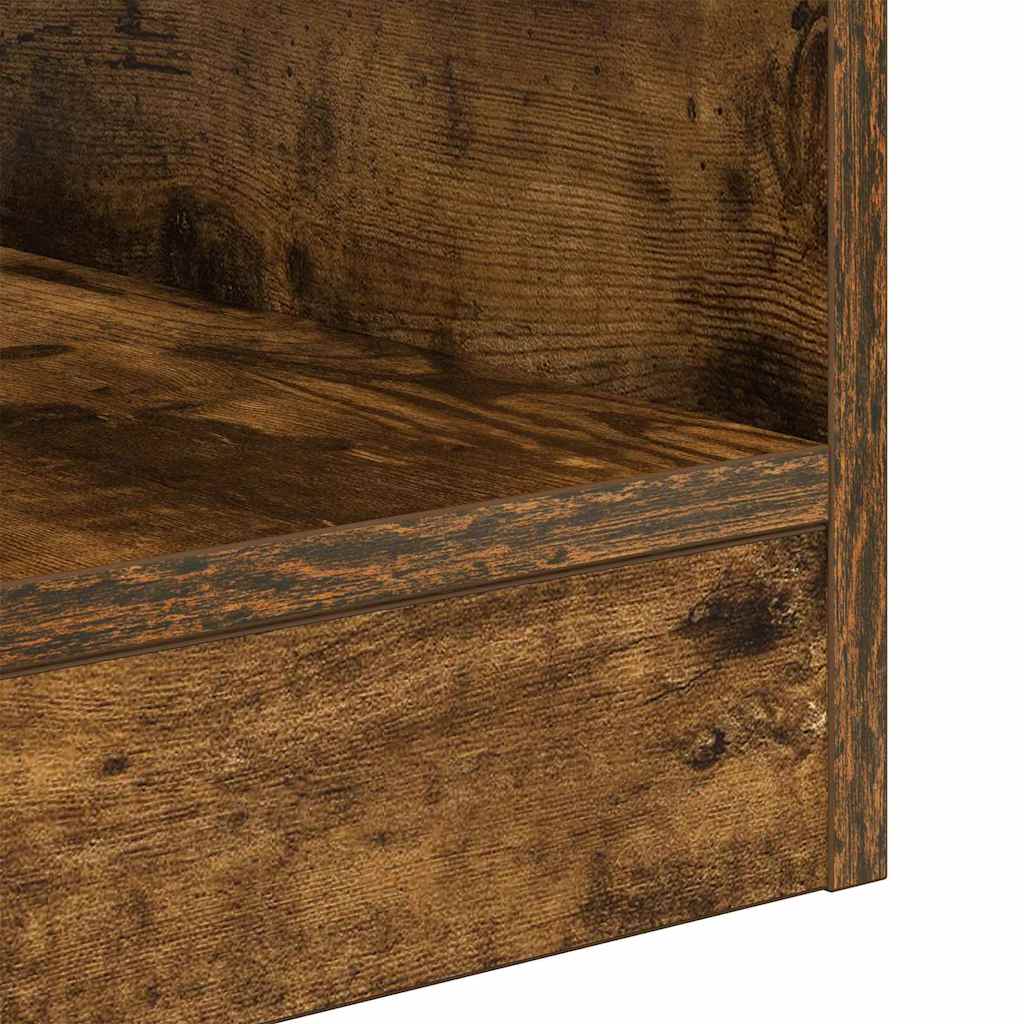 vidaXL End Table 2 pcs Smoked Oak 40.5 x 40 x 45 cm Engineered Wood