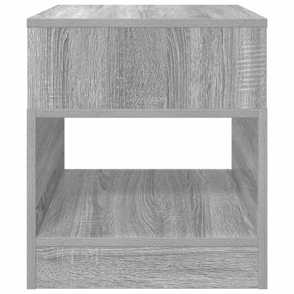 vidaXL End Table Grey Sonoma 40.5 x 40 x 45 cm Engineered Wood