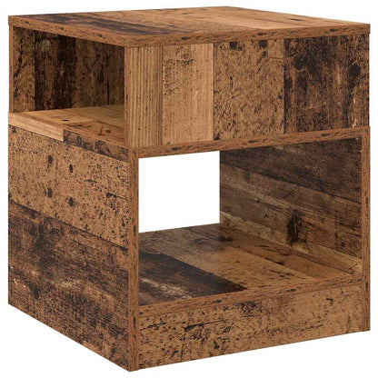 vidaXL End Table Old Wood 40.5 x 40 x 45 cm Engineered Wood