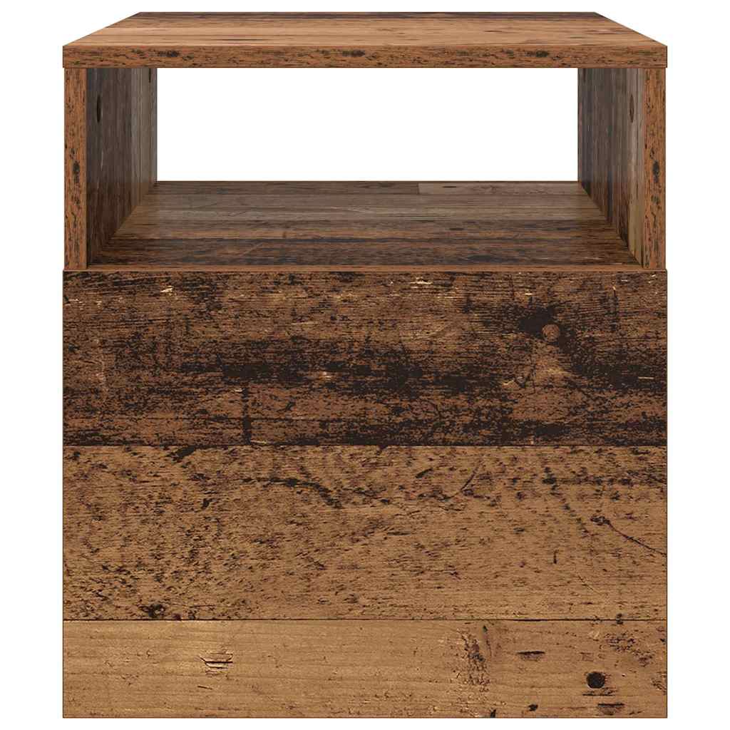 vidaXL End Table Old Wood 40.5 x 40 x 45 cm Engineered Wood