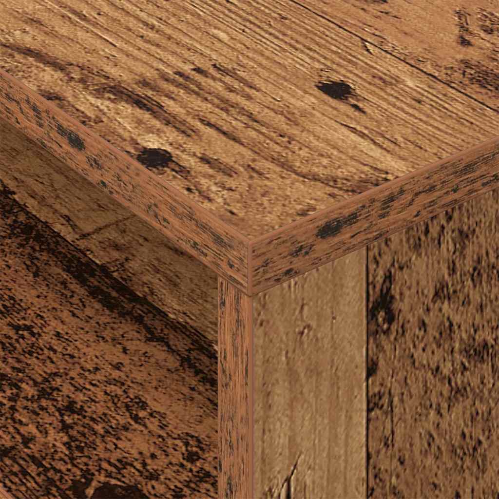 vidaXL End Table 2 pcs Old Wood 40.5 x 40 x 45 cm Engineered Wood