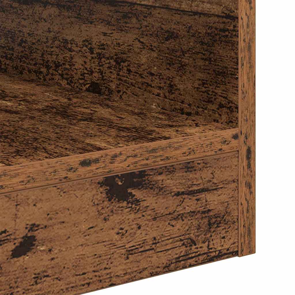 vidaXL End Table 2 pcs Old Wood 40.5 x 40 x 45 cm Engineered Wood