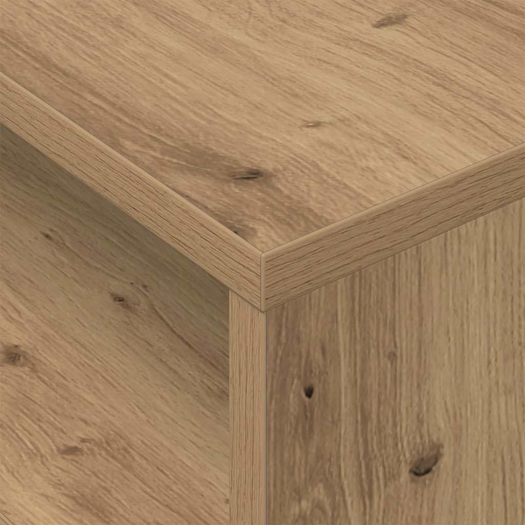 vidaXL End Table Artisan Oak 40.5 x 40 x 45 cm Engineered Wood
