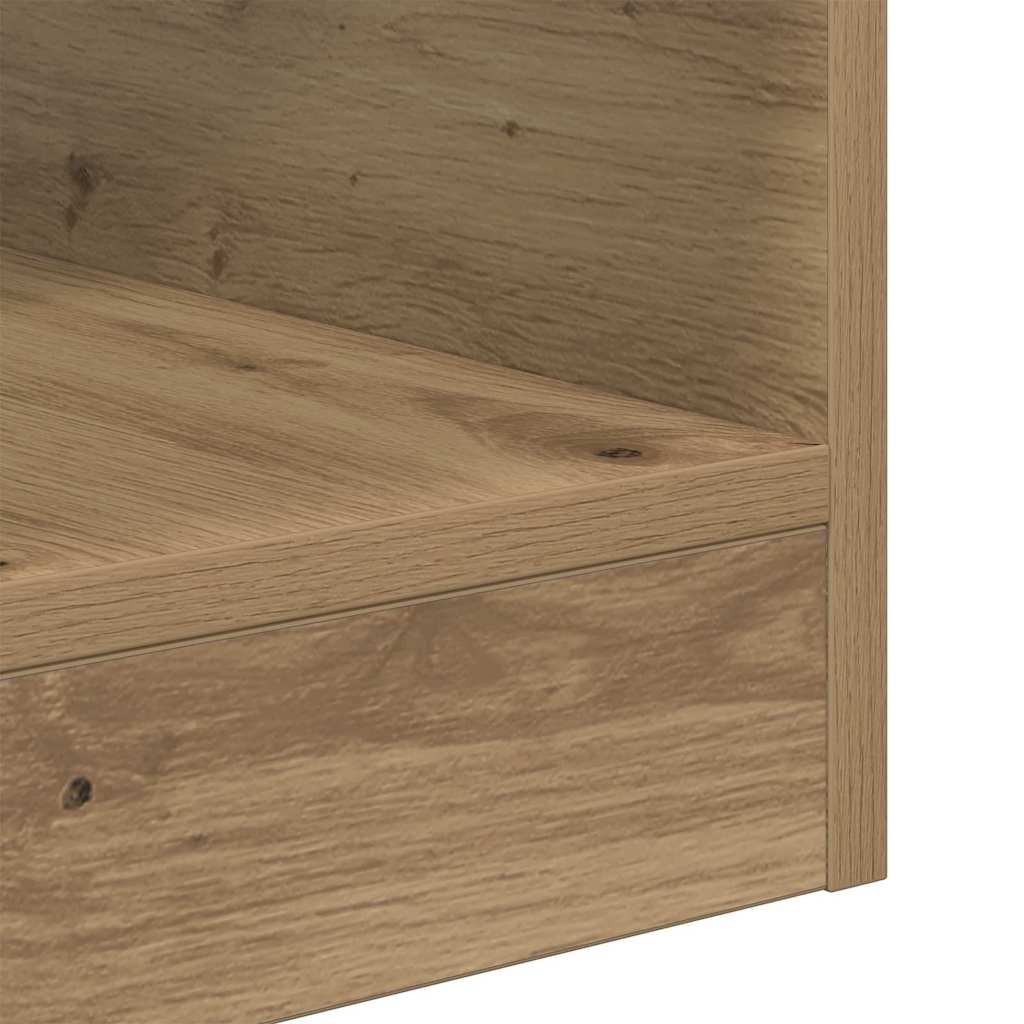 vidaXL End Table Artisan Oak 40.5 x 40 x 45 cm Engineered Wood