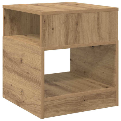 vidaXL End Table Artisan Oak 40.5 x 40 x 45 cm Engineered Wood