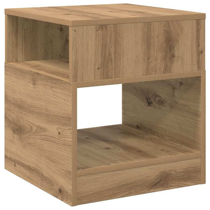 vidaXL End Table Artisan Oak 40.5 x 40 x 45 cm Engineered Wood