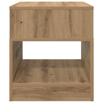 vidaXL End Table Artisan Oak 40.5 x 40 x 45 cm Engineered Wood