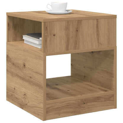 vidaXL End Table Artisan Oak 40.5 x 40 x 45 cm Engineered Wood