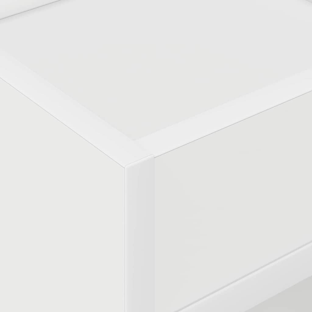 vidaXL End Table White 30 x 30 x 56 cm Engineered Wood
