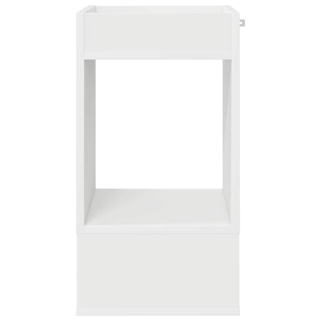 vidaXL End Table White 30 x 30 x 56 cm Engineered Wood