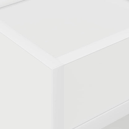vidaXL End Table 2 pcs White 30 x 30 x 56 cm Engineered Wood