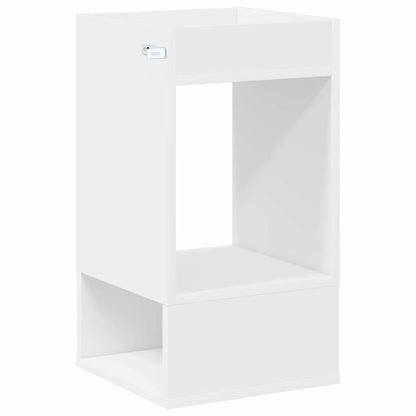 vidaXL End Table 2 pcs White 30 x 30 x 56 cm Engineered Wood