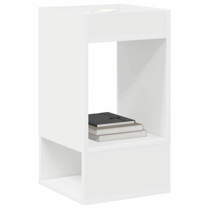 vidaXL End Table 2 pcs White 30 x 30 x 56 cm Engineered Wood