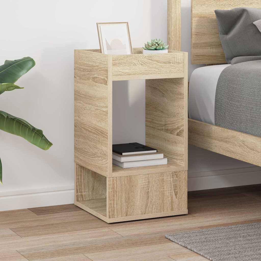 vidaXL End Table Sonoma Oak 30 x 30 x 56 cm Engineered Wood