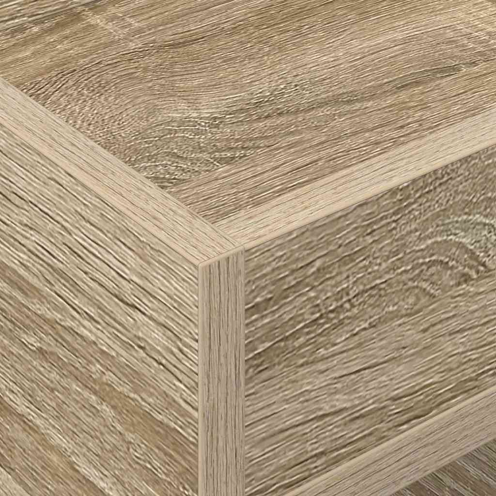 vidaXL End Table 2 pcs Sonoma Oak 30 x 30 x 56 cm Engineered Wood