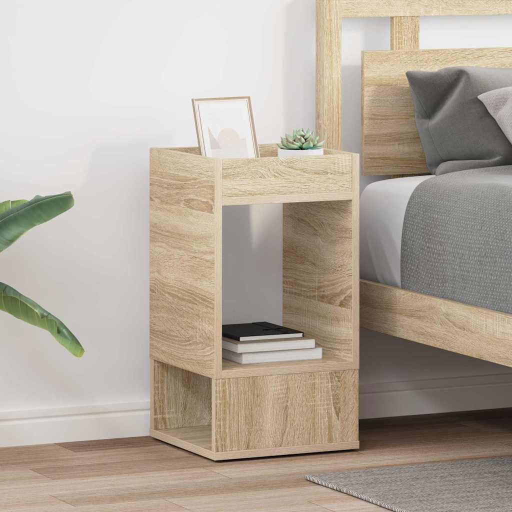 vidaXL End Table 2 pcs Sonoma Oak 30 x 30 x 56 cm Engineered Wood