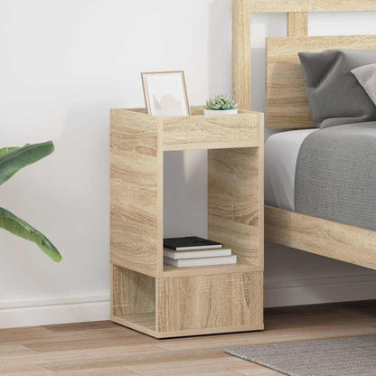 vidaXL End Table 2 pcs Sonoma Oak 30 x 30 x 56 cm Engineered Wood