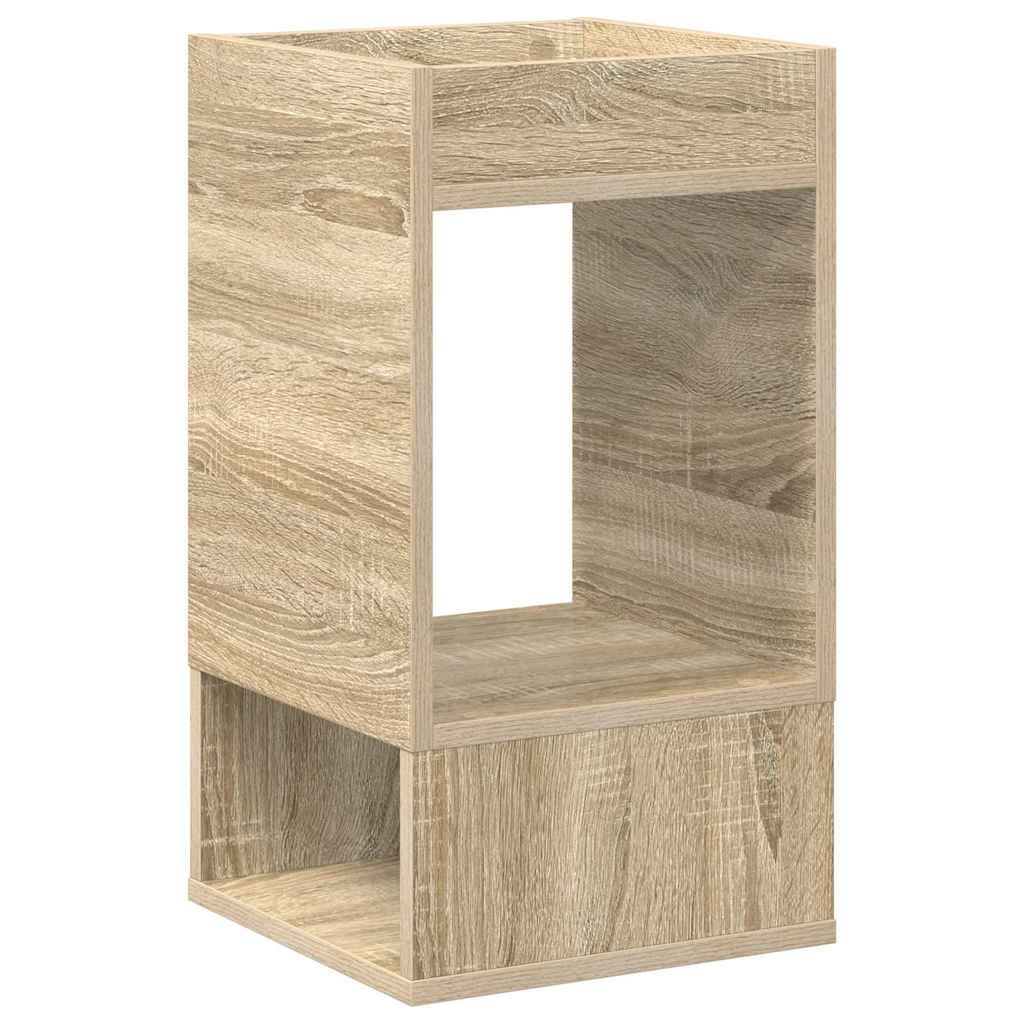 vidaXL End Table 2 pcs Sonoma Oak 30 x 30 x 56 cm Engineered Wood