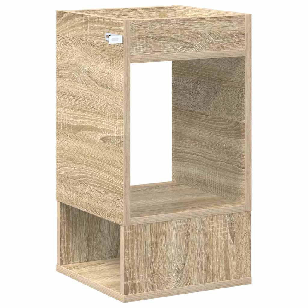 vidaXL End Table 2 pcs Sonoma Oak 30 x 30 x 56 cm Engineered Wood