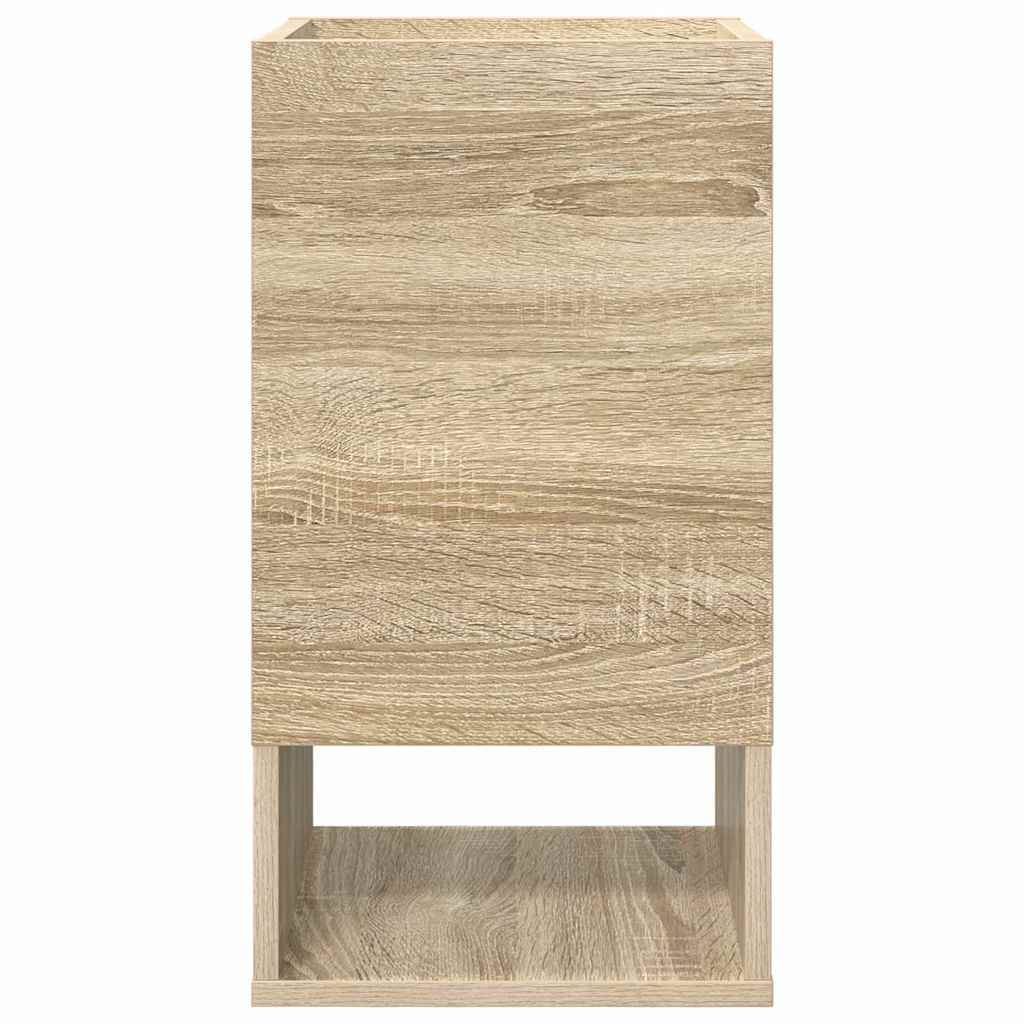 vidaXL End Table 2 pcs Sonoma Oak 30 x 30 x 56 cm Engineered Wood