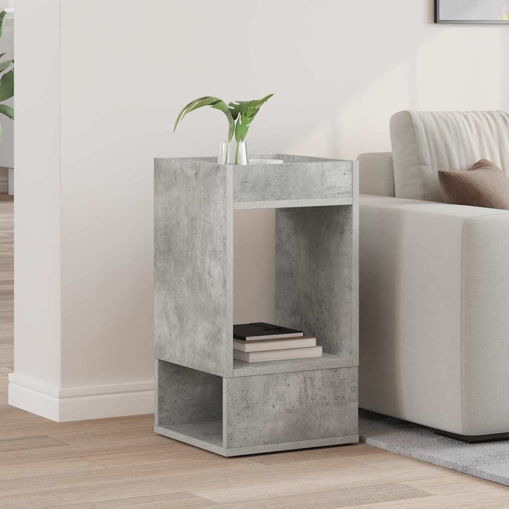 vidaXL End Table Concrete Grey 30 x 30 x 56 cm Engineered Wood