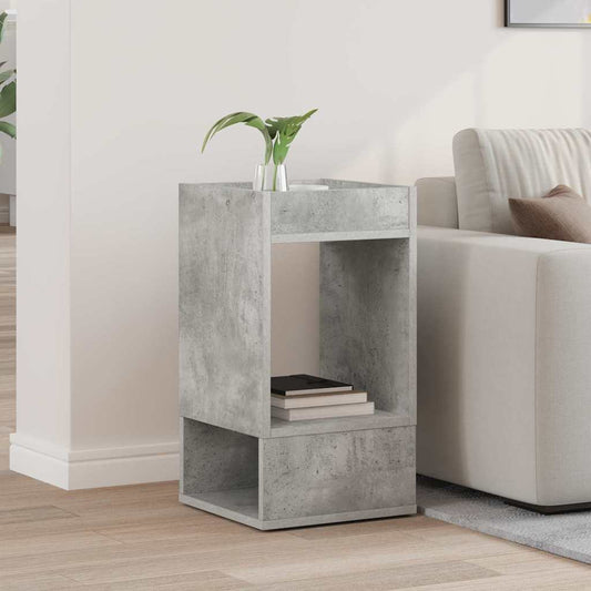 vidaXL End Table Concrete Grey 30 x 30 x 56 cm Engineered Wood