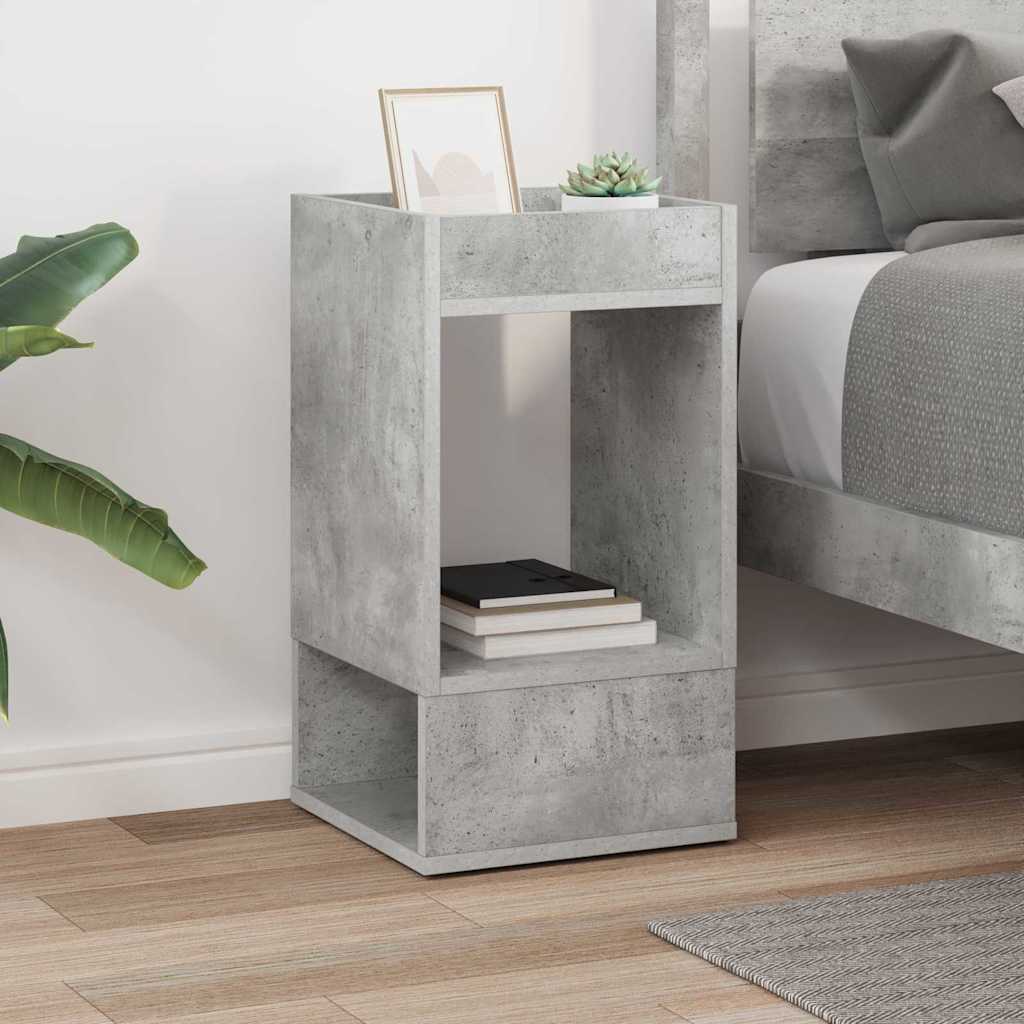 vidaXL End Table Concrete Grey 30 x 30 x 56 cm Engineered Wood