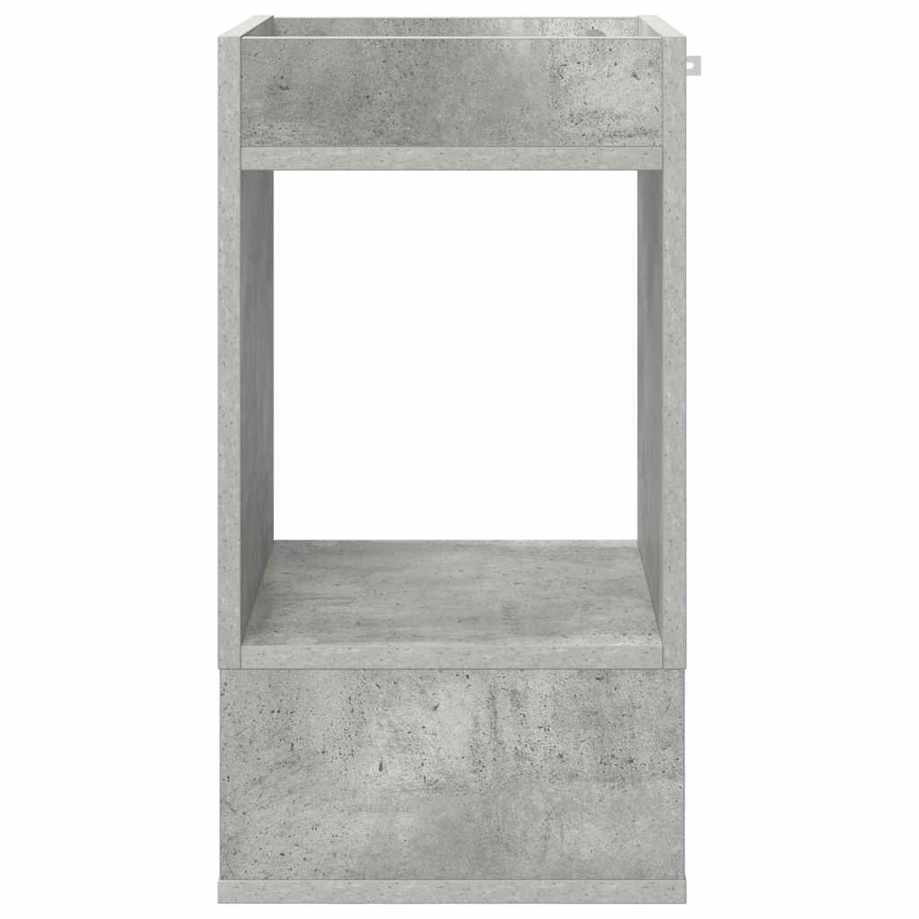 vidaXL End Table Concrete Grey 30 x 30 x 56 cm Engineered Wood