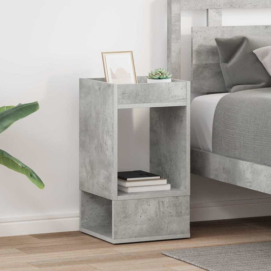 vidaXL End Table 2 pcs Concrete Grey 30 x 30 x 56 cm Engineered Wood