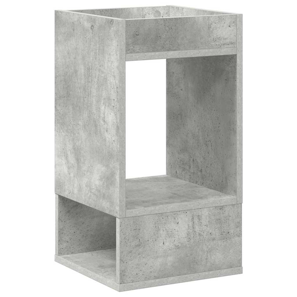 vidaXL End Table 2 pcs Concrete Grey 30 x 30 x 56 cm Engineered Wood