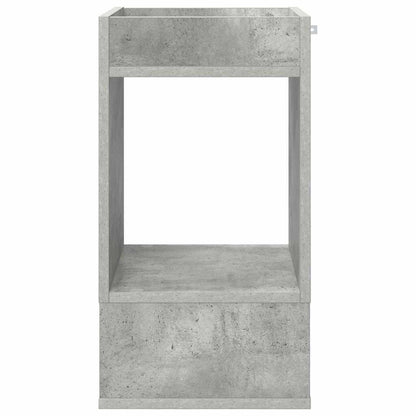 vidaXL End Table 2 pcs Concrete Grey 30 x 30 x 56 cm Engineered Wood