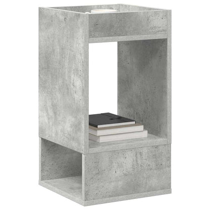 vidaXL End Table 2 pcs Concrete Grey 30 x 30 x 56 cm Engineered Wood