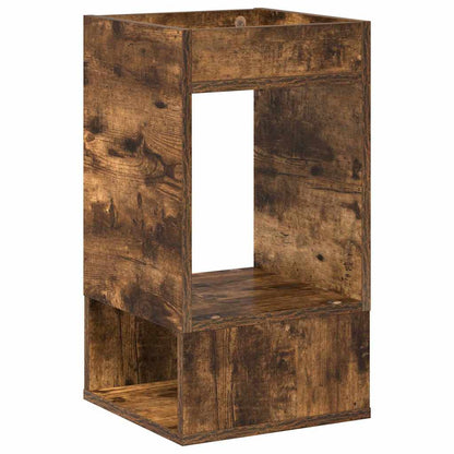 vidaXL End Table 2 pcs Smoked Oak 30 x 30 x 56 cm Engineered Wood