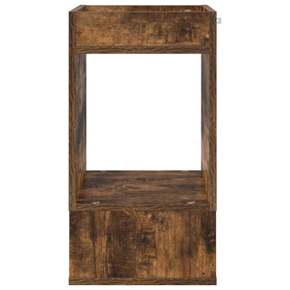 vidaXL End Table 2 pcs Smoked Oak 30 x 30 x 56 cm Engineered Wood