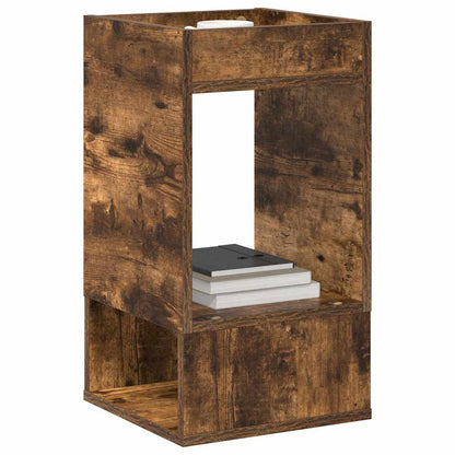 vidaXL End Table 2 pcs Smoked Oak 30 x 30 x 56 cm Engineered Wood