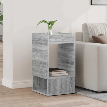vidaXL End Table Grey Sonoma 30 x 30 x 56 cm Engineered Wood