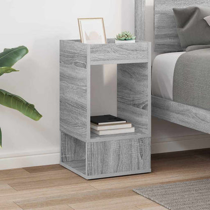 vidaXL End Table Grey Sonoma 30 x 30 x 56 cm Engineered Wood