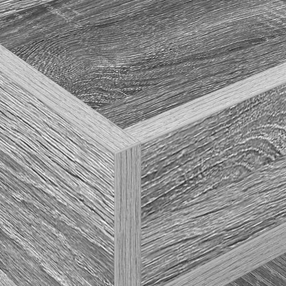 vidaXL End Table 2 pcs Grey Sonoma 30 x 30 x 56 cm Engineered Wood
