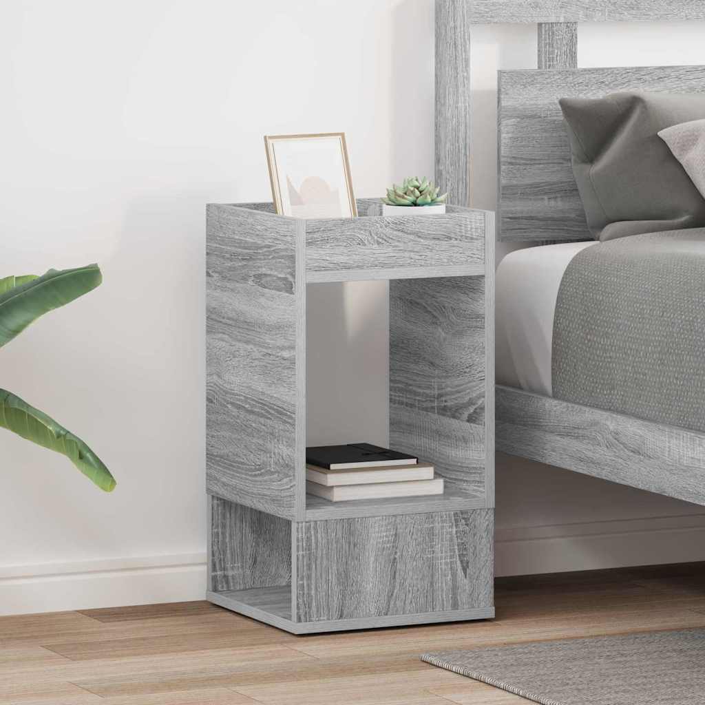 vidaXL End Table 2 pcs Grey Sonoma 30 x 30 x 56 cm Engineered Wood