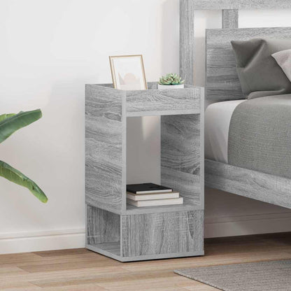 vidaXL End Table 2 pcs Grey Sonoma 30 x 30 x 56 cm Engineered Wood